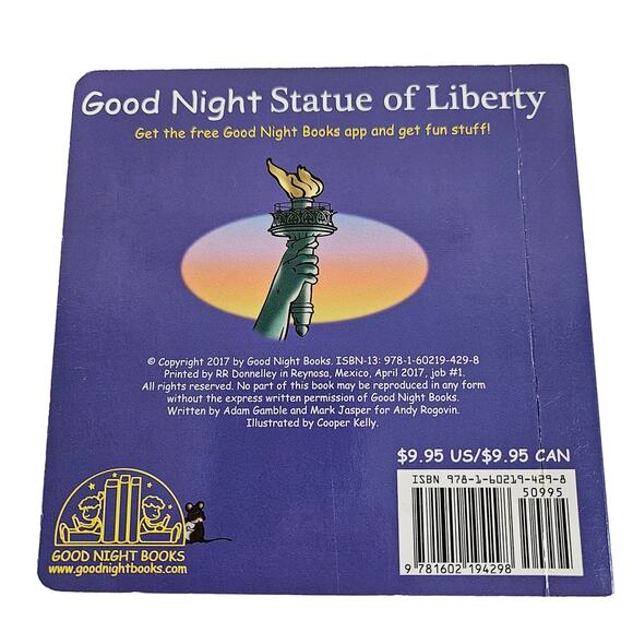 Good Night Statue of Liberty Hardcover Children's Book - Picture 2 of 5